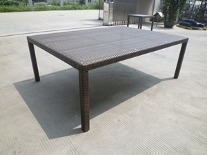 Grande tavolo da pranzo esterno in Rattan 10 posti sedie Set <span class=keywords><strong>giardino</strong></span> terrazza mobili - Product Image 6