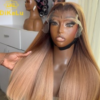 Prix de gros Cheveux humains vierges brésiliens bruts à cuticules alignées, Ondulation profonde, pour perruque frontale en dentelle transparente, avec baby hair, longueur longue