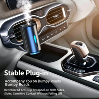 Diffuseur d'arômes portable pour voiture, rechargeable, électrique, en plastique, alimenté par USB, avec huile essentielle, vente en gros