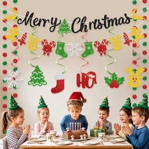 EASTTERN Set Dekorasi Natal Baru Berkilau, Garland Spiral Gantung, Aksesoris Hias - Product Image 3