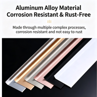 Plinthe en aluminium direct usine pour sols, murs et plafonds, lignes de finition anti-insectes, surface brossée, style industriel durable