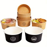 Kotak Makan Siang Kertas Kraft Putih Bentuk Bintang Segi Empat, Kotak Makan Sekali Pakai untuk Nasi Goreng, Salad, Makanan Penutup, Makanan Cepat Saji, Kotak Bawa Pulang Poligonal
