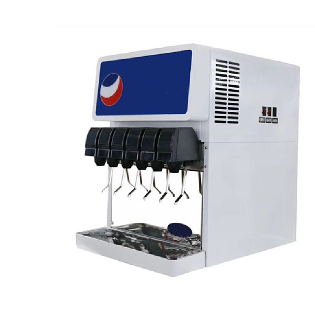 HOT SALES GOOD PRICE 6 Heads Milk & Water Cola Freestyle Desktop Vending Machine with Refrigeration