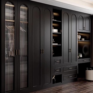 Armoire de rangement moderne de style luxueux / Meuble de rangement pour vêtements, gain de place, écologique, pour chambre, bureau à domicile, hôtel - Product Image 2