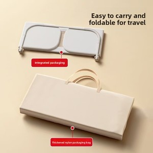 Barrière de lit bébé réglable avec levage vertical et anti-chute, barrière de sécurité pliable pour enfants, tissu respirant certifié CE - Product Image 6