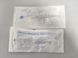 Tube de gastrostomie jetable en silicone le plus vendu avec pince <span class=keywords><strong>Robert</strong></span> et ballonnet, dispositif médical de classe <span class=keywords><strong>II</strong></span> 12-32Fr, marque CF - Product Image 4