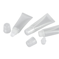 Vente en gros de tubes en plastique pour gloss à lèvres de 10 ml, tubes en PE à presser, tubes en plastique pour baume à lèvres, tubes pour gloss à lèvres