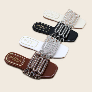 2025 Mùa Hè Mới Thiết Kế Đầy Đủ Của Kim Cương Dép Sáng Bóng Kích Thước Lớn Của Phụ Nữ Dép Đi Trong Nhà Máy Bán Buôn Trực Tiếp Của Phụ Nữ Dép Đi Trong Nhà - Product Image 1