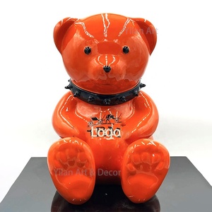 <span class=keywords><strong>Disegno</strong></span> a mano su misura di orsacchiotto <span class=keywords><strong>colorato</strong></span> scultura di <span class=keywords><strong>caramelle</strong></span> cromate galvaniche cartone animato orso in fibra di vetro statue Souvenir - Product Image 6