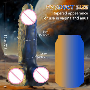 महिलाओं के लिए थोक महिला हस्तमैथुन डिल्डो मॉन्स्टर डिल्डो सस्ते सेक्स खिलौने तरल सिलिकॉन 7.5 इंच डिल्डो - Product Image 6