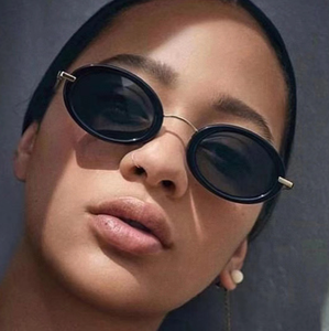 Neue Retro Ovale Damen-Sonnenbrille Mode Vintage Klassischer Metallrahmen Sonnenbrillen Trendige Schattierungen UV400 - Product Image 2