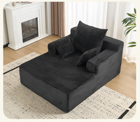 Canapé-lit carré moderne de style européen en velours avec fonctions extensibles et réglables, fauteuil-lit multifonction compressible
