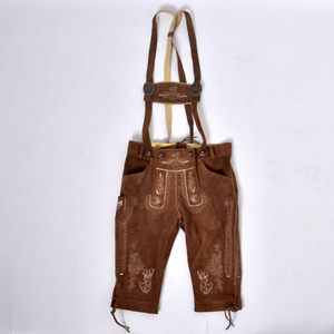 Pantalones cortos de cuero auténtico para hombre al por mayor - Product Image 1