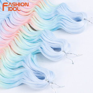 สำหรับรุ่น ANNA 300 กรัม 24 นิ้ว ผมถักโครเชต์สังเคราะห์แบบลอนน้ำ สำหรับต่อผมสีรุ้ง ทนความร้อนสูง - Product Image 5