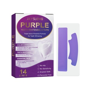 14 bandes blanchissantes pour <span class=keywords><strong>les</strong></span> <span class=keywords><strong>dents</strong></span> par boîte, gel violet pour le nettoyage dentaire, éclaircissant, soin d'hygiène buccale, bandes <span class=keywords><strong>de</strong></span> blanchiment dentaire - Product Image 4