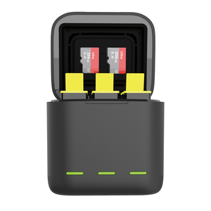 Venta caliente Telesin <span class=keywords><strong>Gopro</strong></span> Triple caja de cargador de almacenamiento de batería con 2 uds Kit de baterías para <span class=keywords><strong>GoPro</strong></span> <span class=keywords><strong>Hero9</strong></span>/10/11/12 - Product Image 4