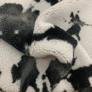 Vêtements d'hiver, tissu polaire sherpa <span class=keywords><strong>double</strong></span> <span class=keywords><strong>face</strong></span> 100% polyester imprimé camouflage fausse fourrure pour vêtements/ - Product Image 6