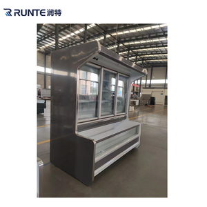 <span class=keywords><strong>Congélateur</strong></span> commercial <span class=keywords><strong>combiné</strong></span> <span class=keywords><strong>en</strong></span> îlot, vitrine à portes vitrées supérieures et inférieures, <span class=keywords><strong>congélateur</strong></span> coffre à double température pour supermarché - Product Image 2