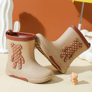 Adorables <span class=keywords><strong>Botas</strong></span> <span class=keywords><strong>de</strong></span> lluvia antideslizantes <span class=keywords><strong>para</strong></span> niños y niñas con plantilla impermeable <span class=keywords><strong>de</strong></span> PVC <span class=keywords><strong>de</strong></span> osos <span class=keywords><strong>de</strong></span> dibujos animados <span class=keywords><strong>para</strong></span> temporada al aire libre - Product Image 2
