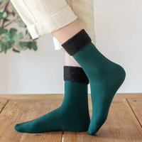 2023 gros chaussettes confortable hiver tricoté intérieur neigeux planchers femmes hiver moelleux chaussettes
