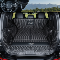 Tapis de coffre de voiture en cuir à motif VV, vente en gros d'usine, entièrement enveloppant, antidérapant, écologique, multicolore, garantie de qualité OEM