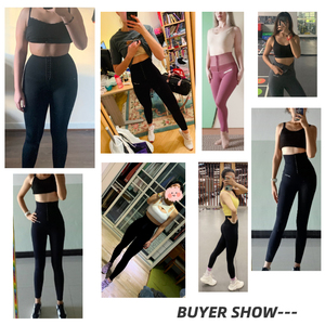 Leggings Corti da Donna a Vita Alta Modellanti <span class=keywords><strong>Corsetto</strong></span> Allenamento Fitness Palestra Pantaloni da Yoga per Abbigliamento Sportivo - Product Image 6