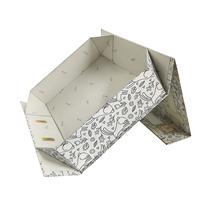 Nouvelle boîte cadeau au design personnalisé avec poignée boîte d'emballage en carton rigide créative sac à main mignon recyclé
