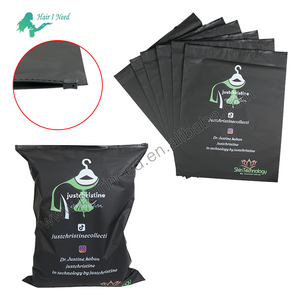 Custom Logo Plastic Shopping Bags Convenient Tough for Supermarkets and Exhibitions with Zipper