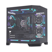 ALSEYE High Quality Computer Case Ocean-3-B Black Color PC Case With Glass Window