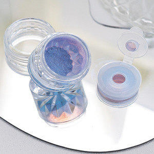 ผงสีโครเมี่ยมออโรร่า 6 สี สำหรับตกแต่งเล็บอะคริลิค กลิตเตอร์ PET สีมูนไลท์ - Product Image 5