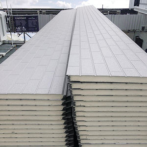 Panneaux sculptés en métal Smart-Ready Revêtement extérieur pré-câblé <span class=keywords><strong>Façade</strong></span> isolée en PU ignifuge de 16mm - Product Image 6