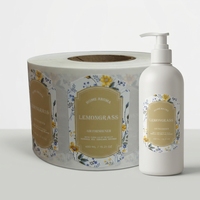 Étiquette cosmétique imperméable personnalisée, autocollant vinyle résistant à l'huile pour l'emballage de flacons et tubes de soins de la peau et de maquillage