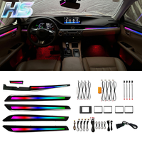 Éclairage intérieur et d'ambiance pour Lexus ES 2013-2017, éclairage d'ambiance pour voiture Lexus ES, 6 en 1, éclairage d'ambiance RGB pour voiture, commande par application