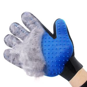 Gants de toilettage pour chat bleus, pour main gauche et droite, en velours, pour l'élimination des poils, essentiels pour chiens et chats - Product Image 2