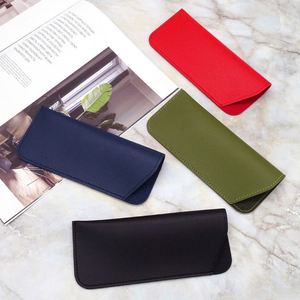 Étui portable pour lunettes de soleil à poche inclinée, nouveau sac en cuir rectangulaire épaissi et écologique pour lunettes de lecture, rangement anti-poussière - Product Image 2