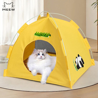 Tente pour animaux de compagnie transfrontalière, lit pour chien et chat toutes saisons, tapis rafraîchissant d'été, maison pliable respirante pour animaux de compagnie pour usage intérieur et extérieur