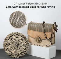 Graveur laser Creality Falcon 10W, découpeuse laser à diode 400x415mm, point de 0,06x0,08mm pour le bois, l'acrylique, le cuir, le métal