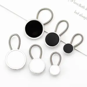 10 mm 15 mm 19 mm metal extended push spring button pants waist extender button for pants