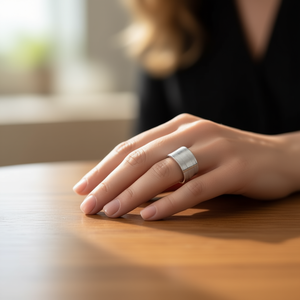 Amy Amy Fashion <b>Ring</b> A3473 Stainless Steel Geometric Modern Women's Daily Wear Jewelry Gift - Product Image 2