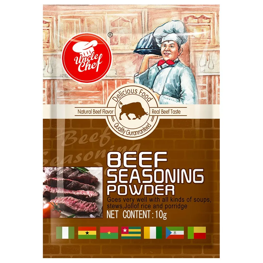 10グラム × 600バッグSequent Bag Halal Beef Flavor Powdered調味料乾燥した牛肉パウダー