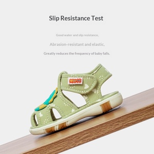 Chaussures unisexes pour tout-petits Happy Mary 1-3 ans, semelle souple, fermeture auto-agrippante, imprimé animal, style Baotou - Product Image 3