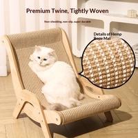 Fauteuil de détente pour chat en panneau de densité, avec griffoir et lit pour chat – Durable, sans peluches, style épuré, griffoir pour chat, planche à griffer, style canapé
