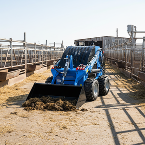 <span class=keywords><strong>Mini</strong></span>-chargeuse agricole sur pneus avec <span class=keywords><strong>godet</strong></span> 4-en-1 <span class=keywords><strong>pour</strong></span> travaux polyvalents à la ferme - Product Image 2