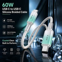 Câble de données à double tresse KYT C - C pour iPhone 12-16 - 20W PD Charge rapide Voyage-Friendly