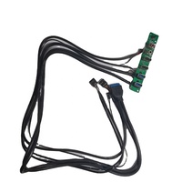 Conectores del Panel Frontal de la Carcasa del Ordenador con USB 2.0/3.0, Audio HD, Botón de Encendido, Material de PVC, Blindaje de Lámina, 12 Meses de Garantía