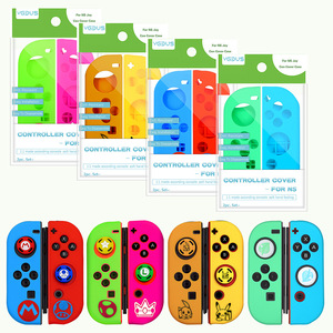 เคสซิลิโคนลายการ์ตูนสำหรับจอยคอน พร้อมชุดฝาครอบปุ่มสำหรับนินเทนโดสวิตช์ - Product Image 5