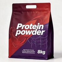 Bolsa con Cierre Ziplock, Parte Superior de Papel de Aluminio, a Prueba de Humedad, para Empacar Proteína de Suero