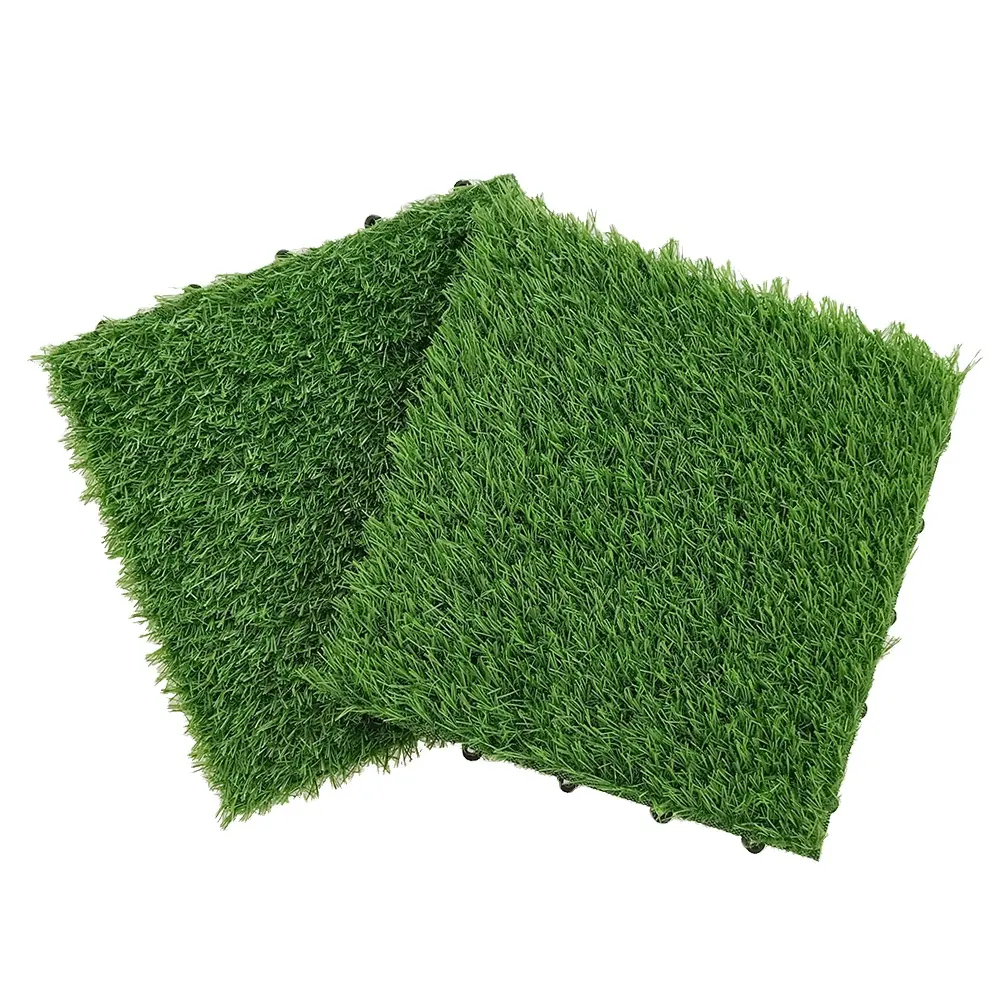 Artificial grass tile natural landscape outdoor flooring grass floor tiles