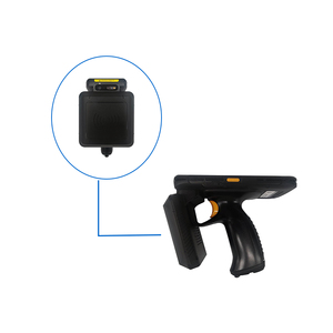 Lettura di gruppo 13.56MHz RFID HF lettore di etichette con impugnatura a pistola PDA <span class=keywords><strong>Android</strong></span> 11.0 Scanner di codici a barre per la logistica dell'inventario, libro - Product Image 1