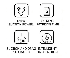 Kit d'aspirateur-balai sans fil <span class=keywords><strong>Airbot</strong></span> Swift 49AW avec adaptateur de charge, alimentation électrique, sans sac, pour usage domestique et hôtelier - Product Image 5